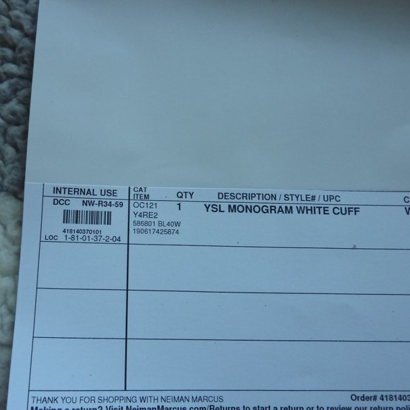 SAINT LAURENT Leather 'YSL' Monogram Star Bracelet - Picture 2 of 13